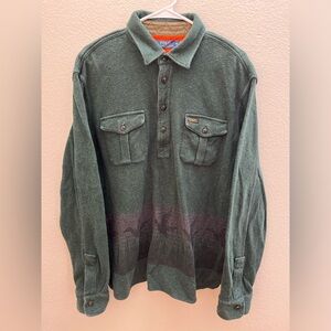 Vintage Polo by Ralph Lauren Green Men's Shirt